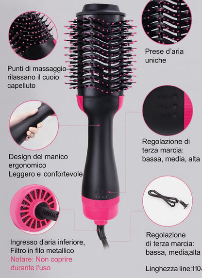 Peine y Secador 2 en 1 — La Semplicità della Bellezza.