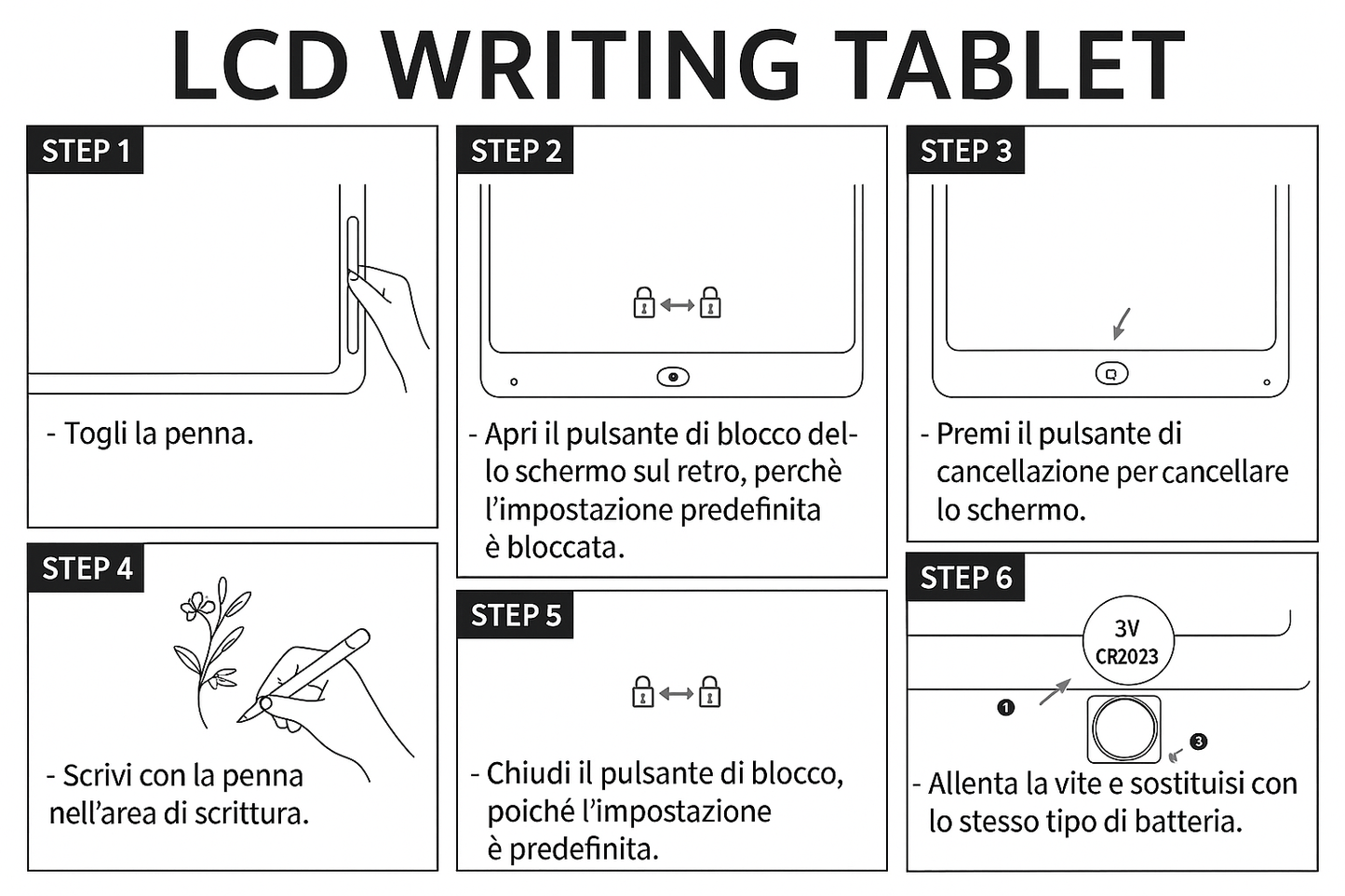 GL69709 Tableta de dibujo electrónica de 10 pulgadas GL-WT02