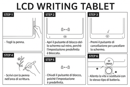 GL69709 Tableta de dibujo electrónica de 10 pulgadas GL-WT02