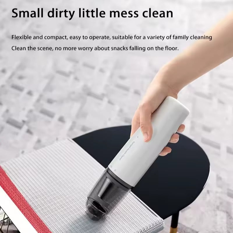 Aspirapolvere Mini pulizia auto Aspirapolvere per auto portatile con aspirazione potente Ricaricabile per aspirapolvere automatico per auto e casa