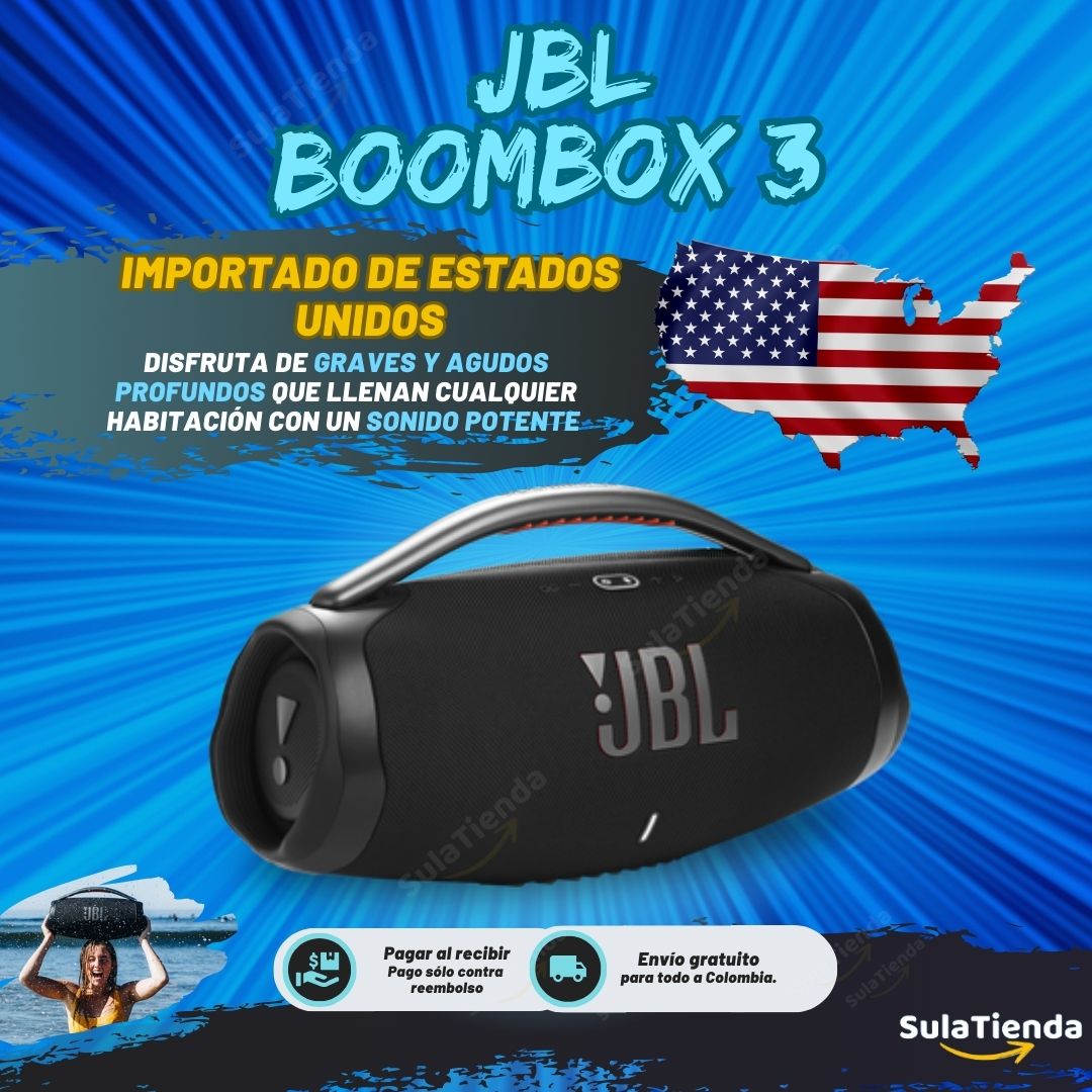 ÚLTIMA OFERTA BOOMBOX 3 PREMIUM GRANDE IMPORTADO - LIQUIDACIÓN