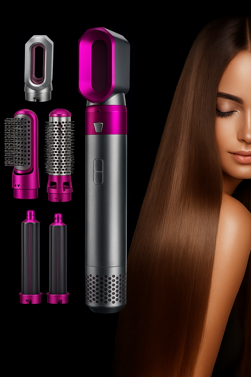 Spazzola Asciugacapelli Elettrica 5 Funzioni - 5 in 1