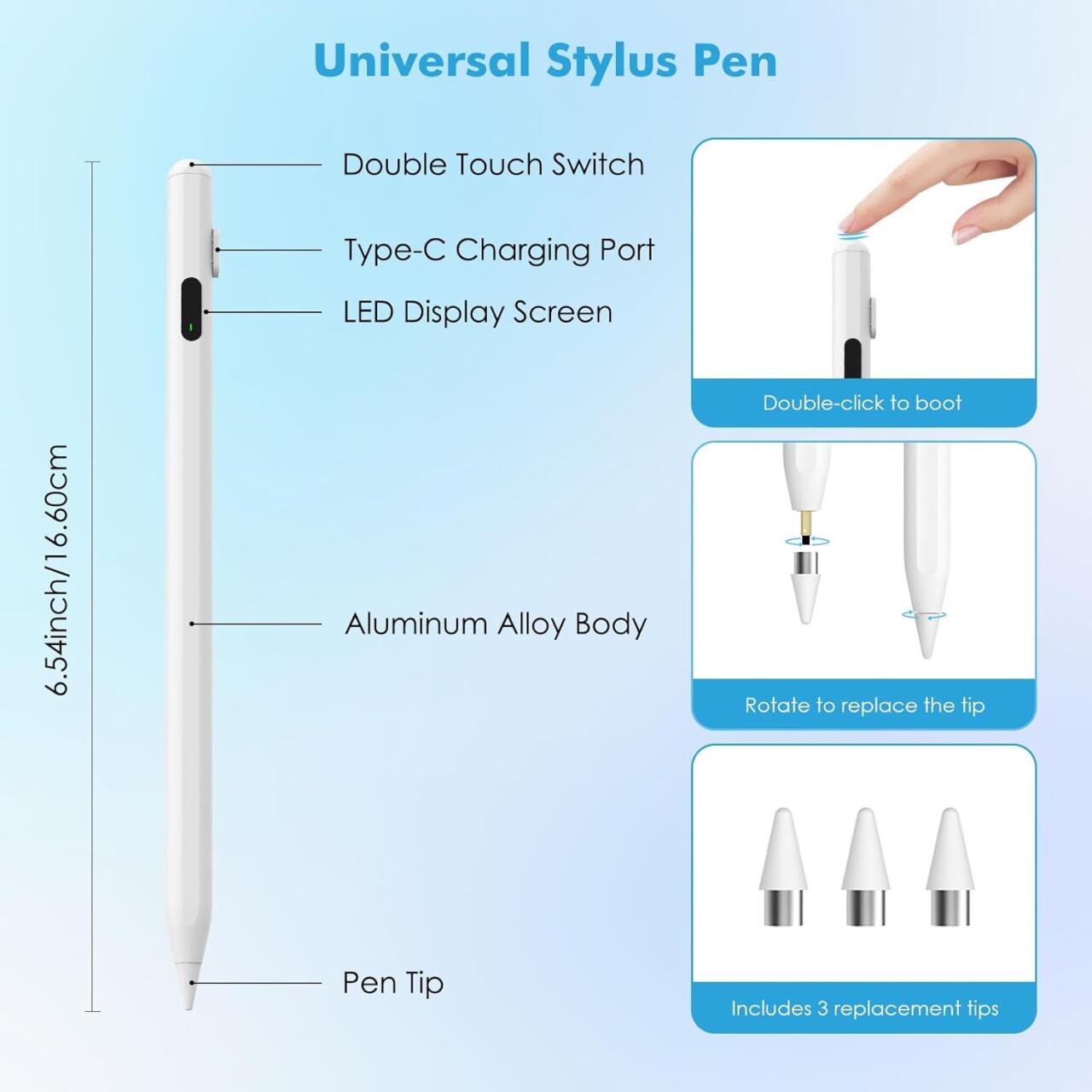 ACTIVE UNIVERSAL STYLUS PEN — Precisión, Estilo y Compatibilidad Total con Android & iOS
